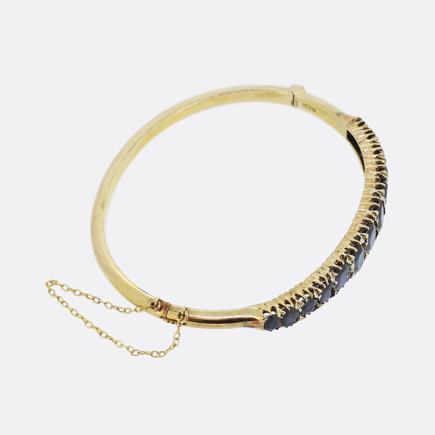 Edwardian Sapphire Hinge Bangle