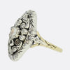 Victorian Rose Cut Diamond Navette Ring