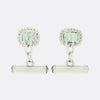 TVJ Cushion Cut Emerald Cufflinks
