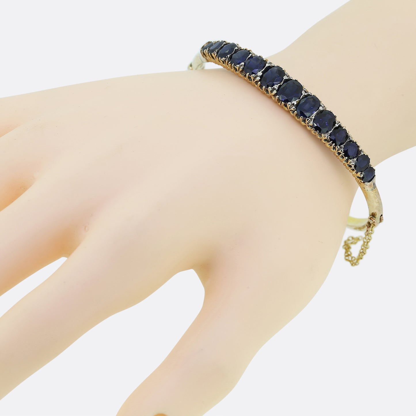 Edwardian Sapphire Hinge Bangle