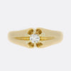 1920s 0.10 Carat Old Cut Diamond Gypsy Ring