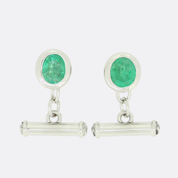 TVJ Emerald Cufflinks