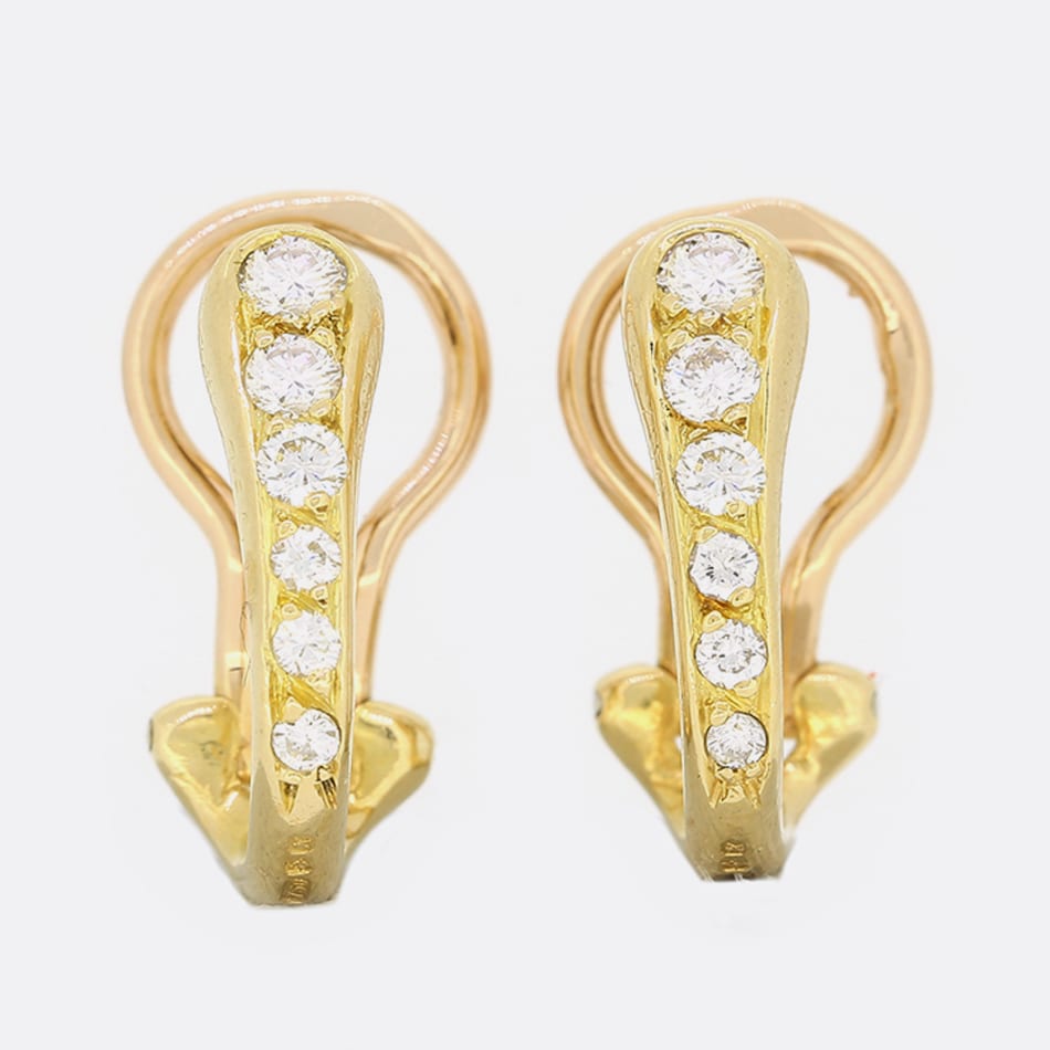 Cartier 0.20 Carat Diamond Clip On Earrings