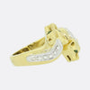 Diamond and Emerald Double Headed Panther Ring