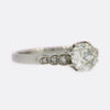 0.90 Carat Cushion Cut Diamond Solitaire Engagement Ring