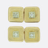 Vintage Chain Link Diamond Cufflinks