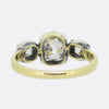 Georgian Style 1.45 Carat Diamond Three Stone Ring