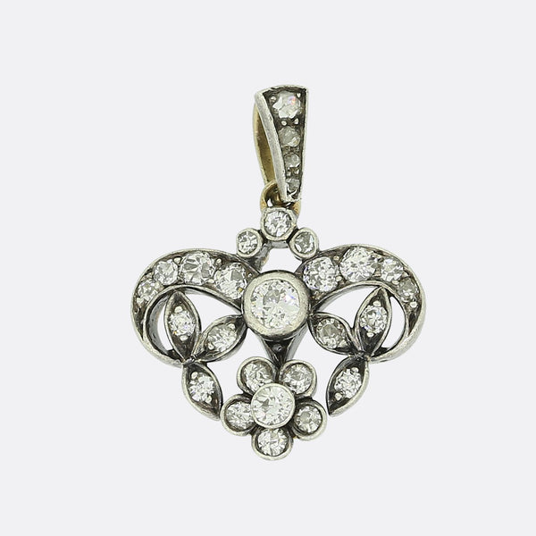 Victorian Old Cut Diamond Pendant