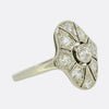 Art Deco 0.65 Carat Old Cut Diamond Target Ring