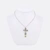 Edwardian Diamond Emerald and Pearl Sautoir Necklace