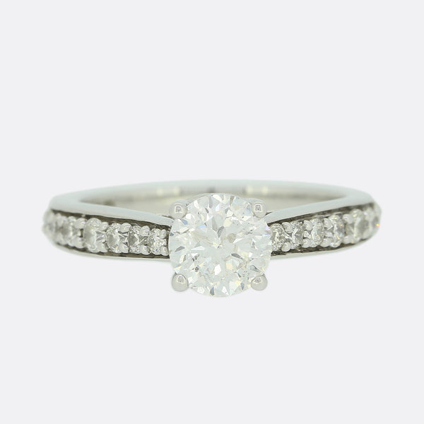 0.70 Carat Diamond Solitaire Engagement Ring
