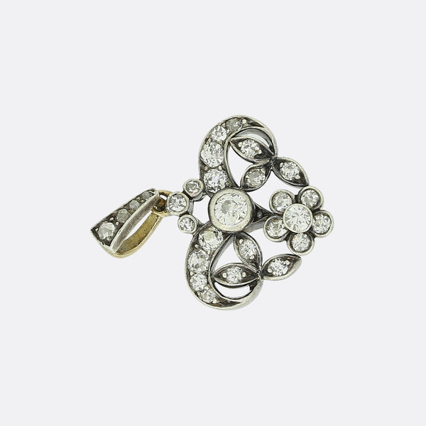 Victorian Old Cut Diamond Pendant