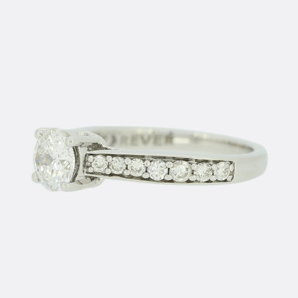 0.70 Carat Diamond Solitaire Engagement Ring