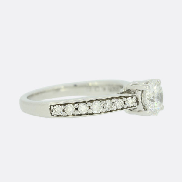 0.70 Carat Diamond Solitaire Engagement Ring