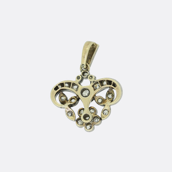 Victorian Old Cut Diamond Pendant