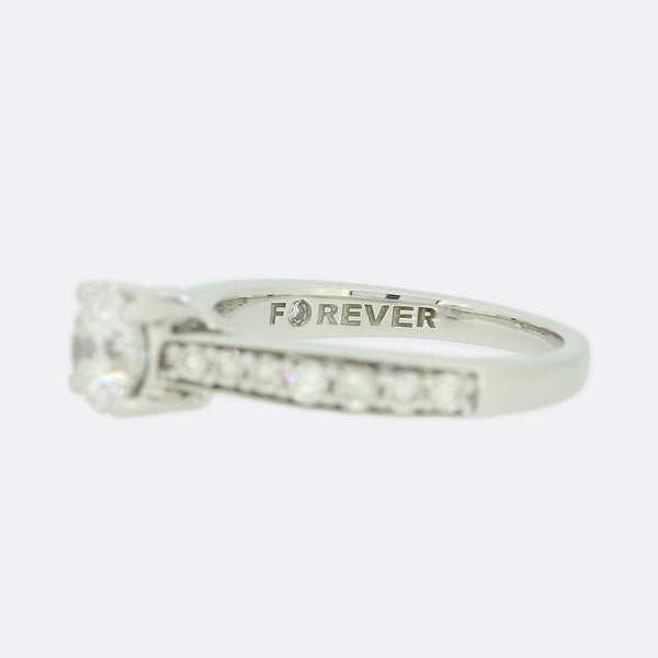 0.70 Carat Diamond Solitaire Engagement Ring