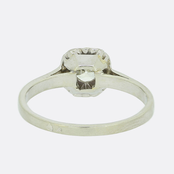 0.75 Carat Old Cut Diamond Solitaire Ring