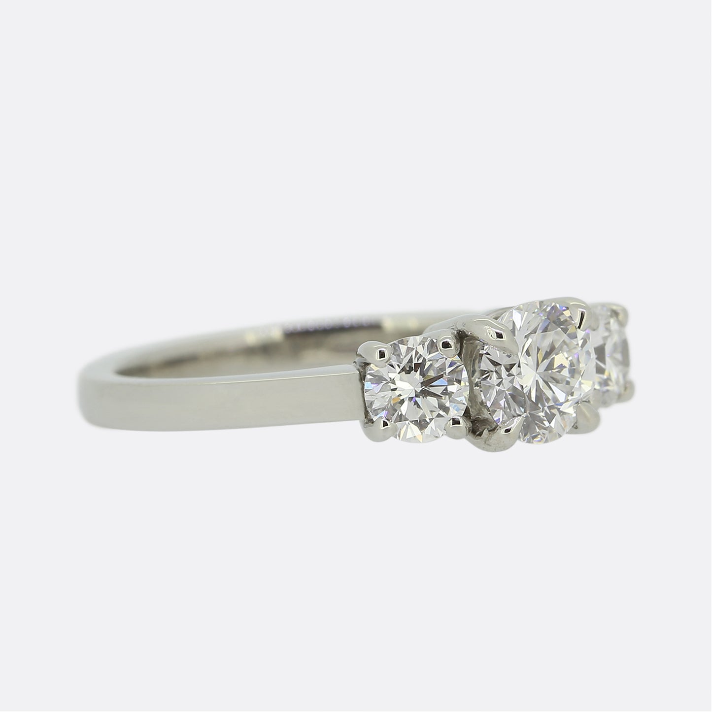 1.02 Carat Diamond Three Stone Engagement Ring