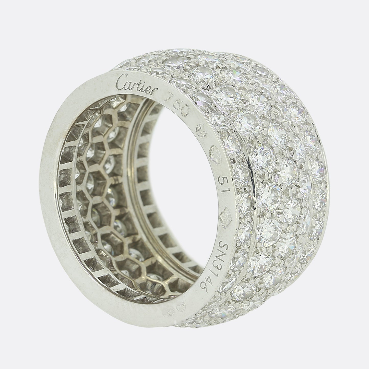 Cartier 5.50 Carat Diamond Nigeria Ring Size L (51)