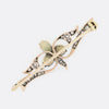 Victorian Opal and Old Cut Diamond Brooch