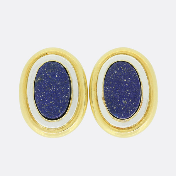 Tiffany & Co. Paloma Picasso Lapis Lazuli Clip On Earrings