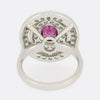 0.65 Carat Ruby and Diamond Cluster Ring