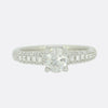 Old Cut 0.74 Carat Diamond Solitaire Engagement Ring