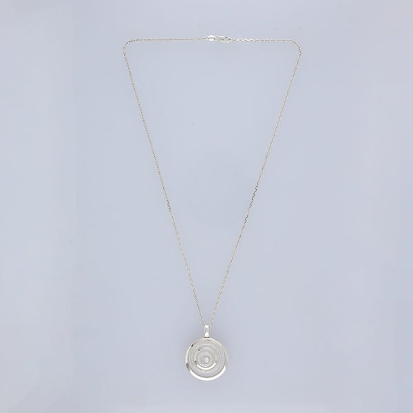 Diamond Layered Bubbles Pendant Necklace