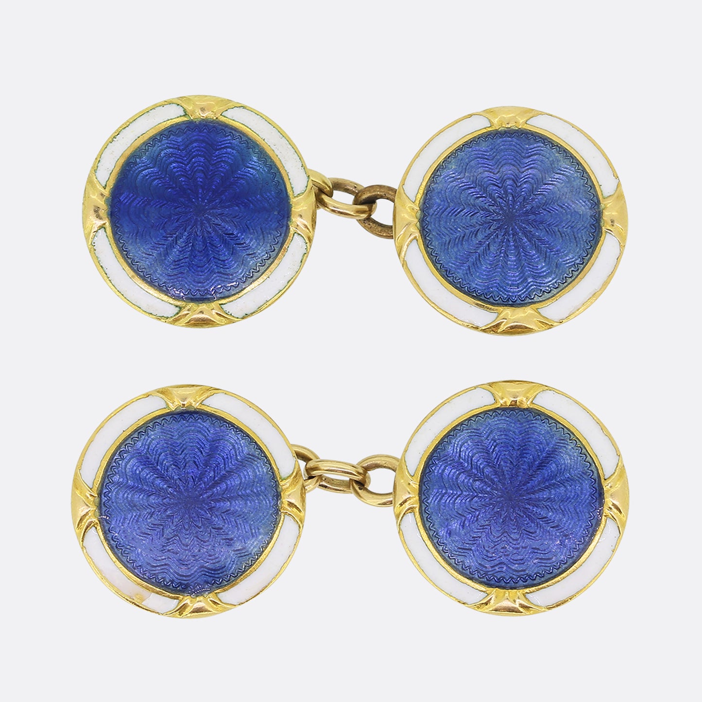 Guilloché Enamelled Cufflinks