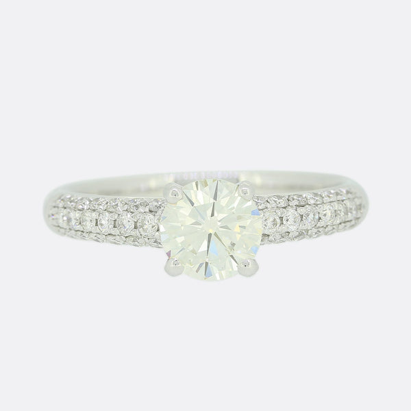 0.81 Carat Diamond Solitaire Engagement Ring
