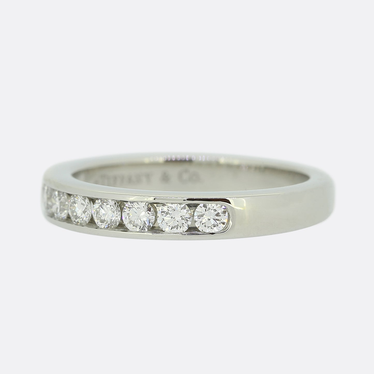 Tiffany & Co. Channel Set 0.32 Carat Diamond Half Eternity Ring