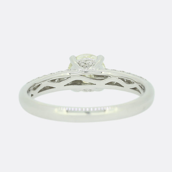 0.81 Carat Diamond Solitaire Engagement Ring