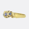Edwardian Sapphire and Diamond Scroll Ring