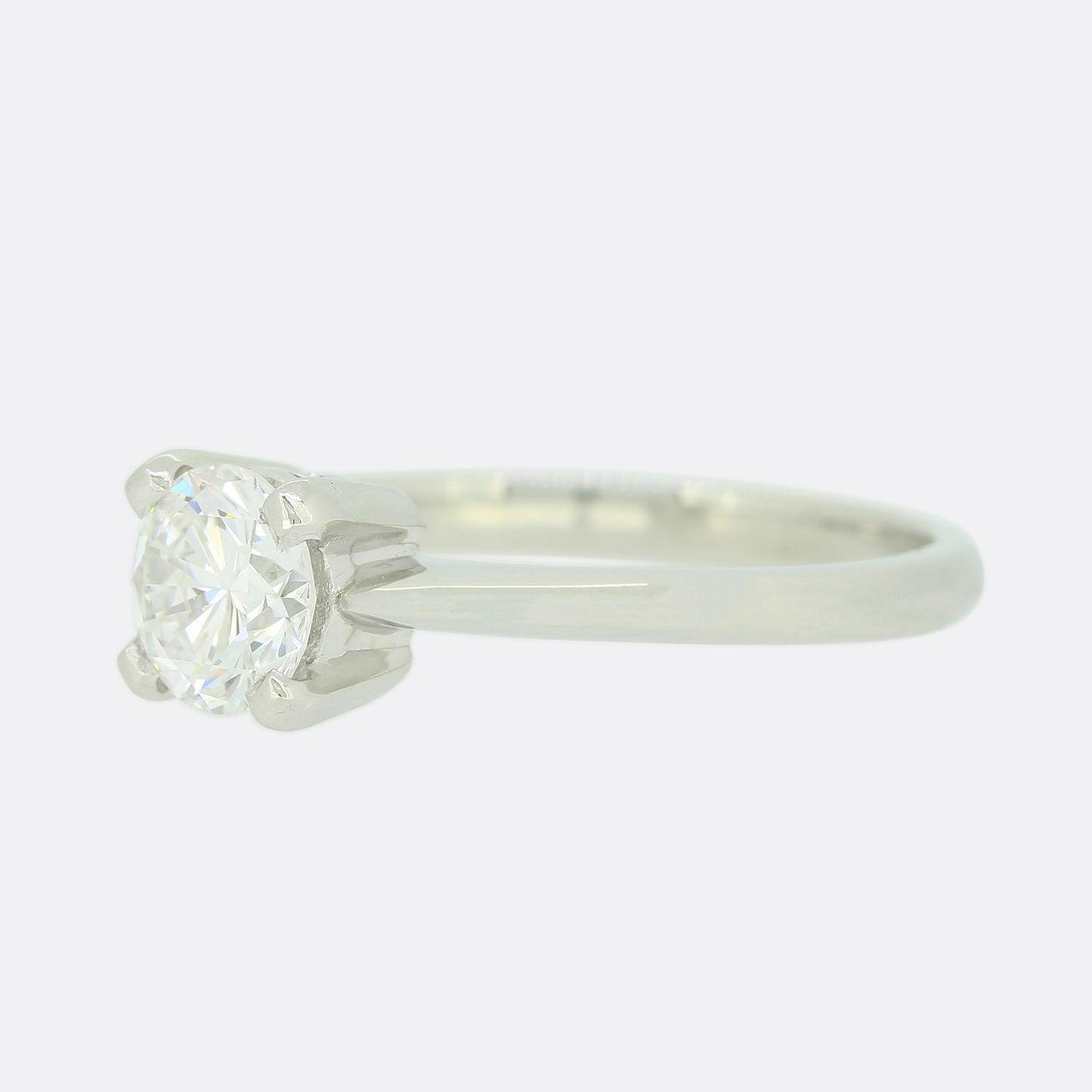 0.77 Carat Diamond Solitaire Engagement Ring