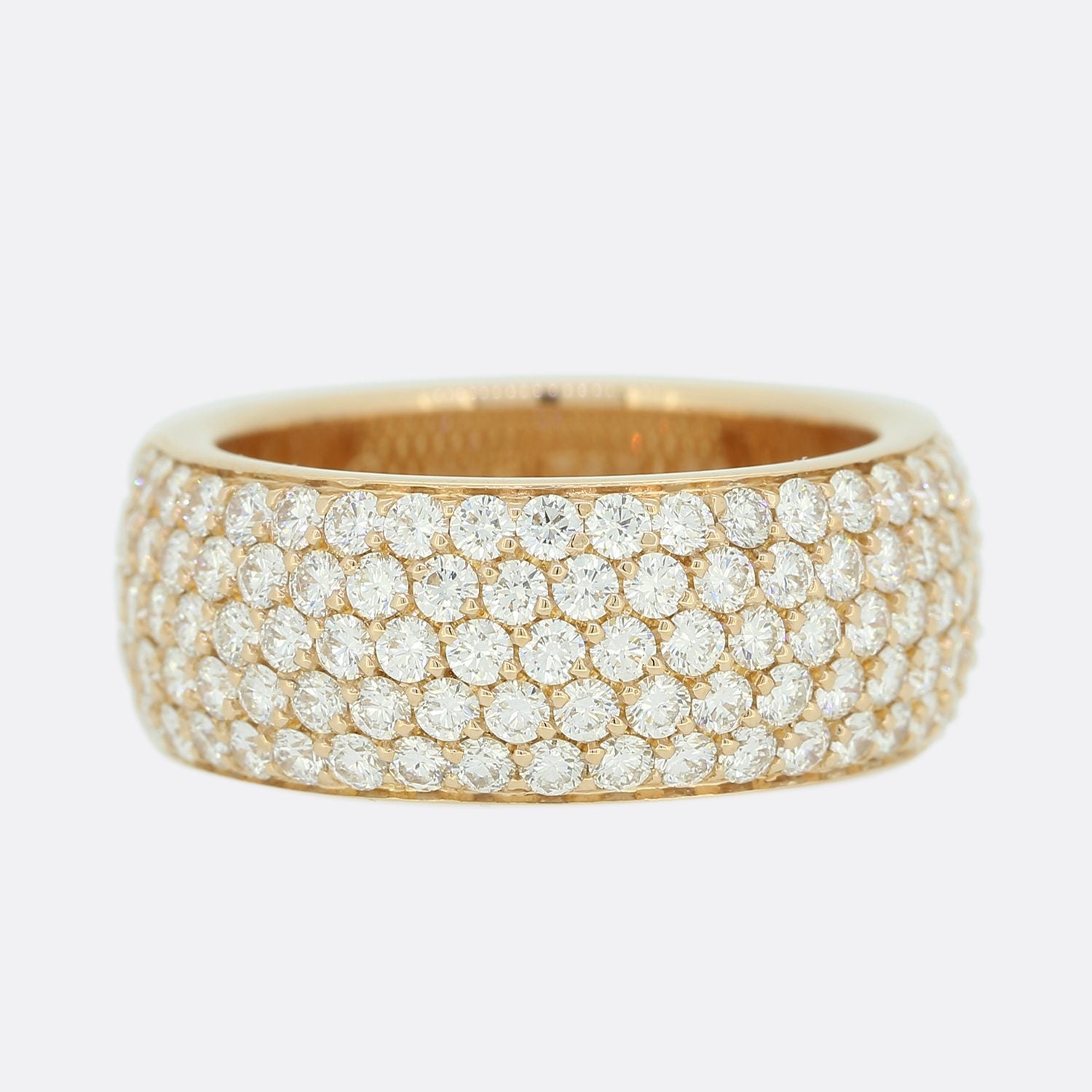 Cartier pave deals diamond ring