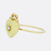 Victorian Pearl Heart Ring