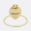 Victorian Pearl Heart Ring