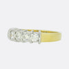 Vintage Five Stone 0.90 Carat Diamond Band Ring