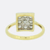 0.50 Carat Old Cut Diamond Square Cluster Ring