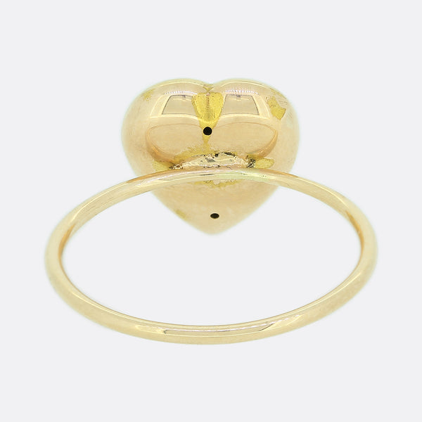 Victorian Pearl Heart Ring