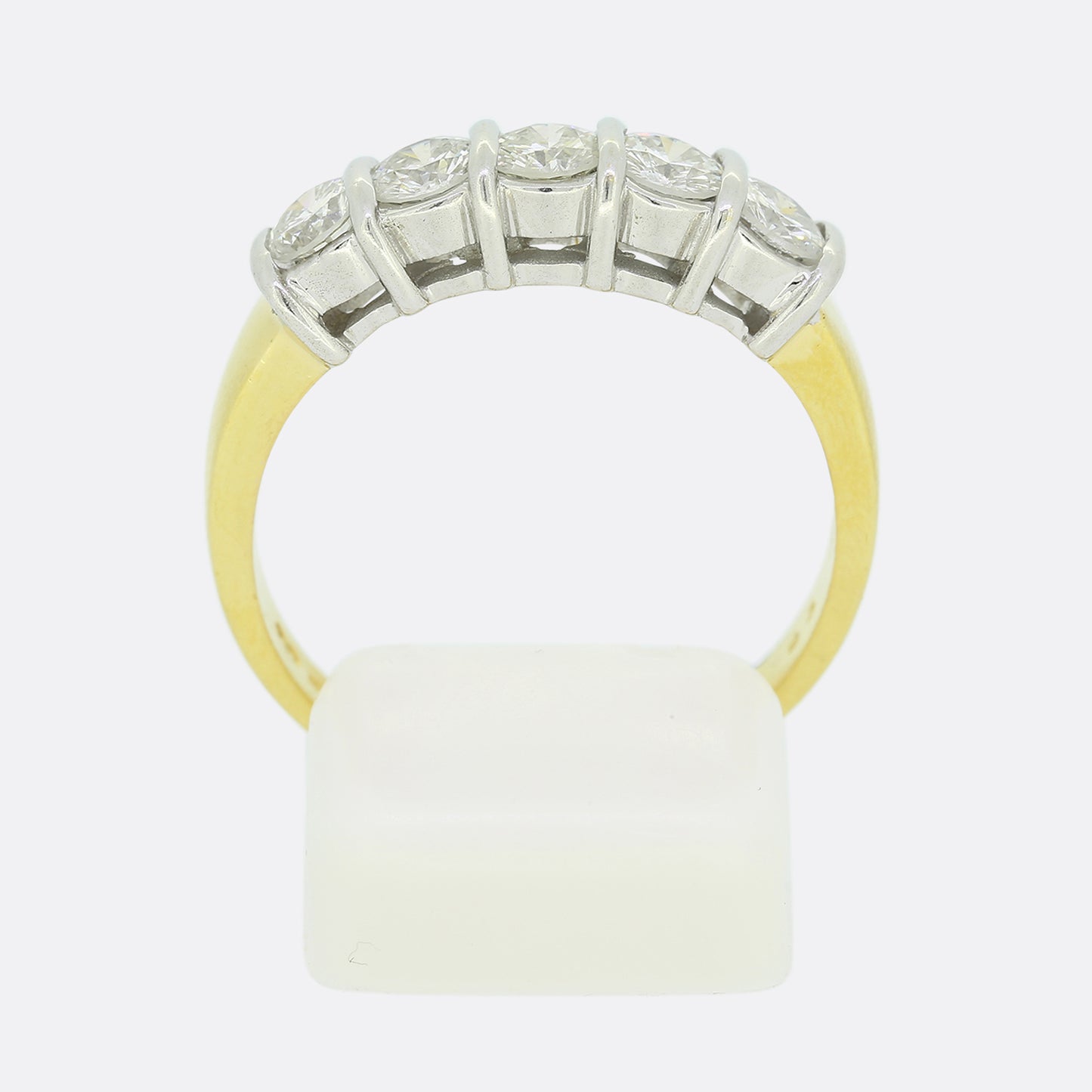 Vintage Five Stone 0.90 Carat Diamond Band Ring
