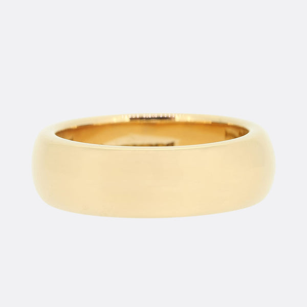 Vintage 22ct Yellow Gold Wedding Band Ring 6.5mm Size O