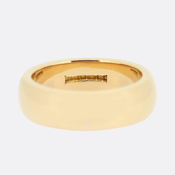 Vintage 22ct Yellow Gold Wedding Band Ring 6.5mm Size O