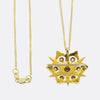 Victorian Diamond and Pearl Star Pendant Necklace