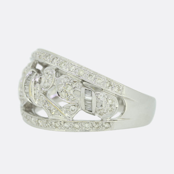 0.75 Carat Diamond Cluster Ring