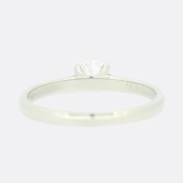 0.40 Carat Diamond Solitaire Engagement Ring