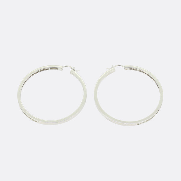 Diamond Hoop Earring