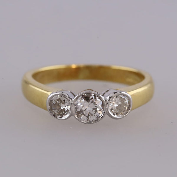 0.45 Carat Diamond Three Stone Ring