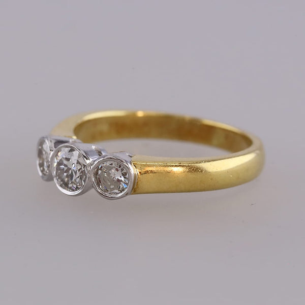 0.45 Carat Diamond Three Stone Ring