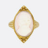 Antique Carved Shell Cameo Ring